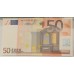 NETHERLANDS 2002 . FIFTY 50 EURO BANKNOTE . EUROPEAN UNION . PCGS GRADED